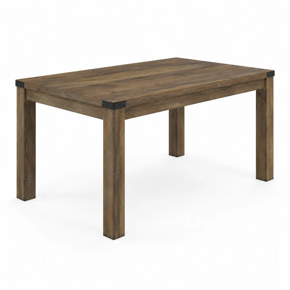 Table à manger rectangulaire en bois Marron 150x90x75 cm