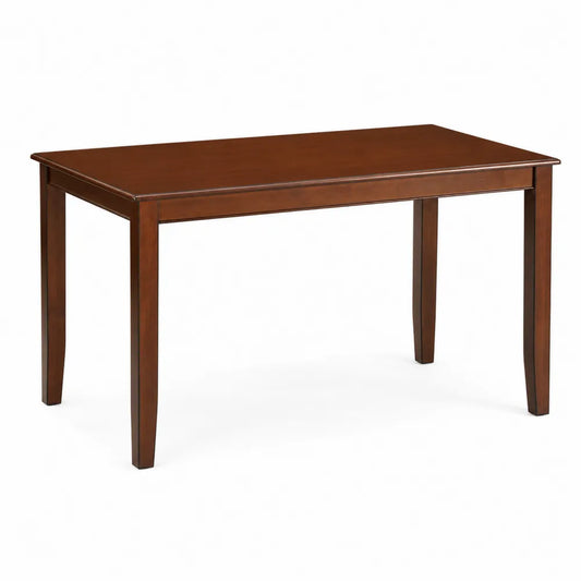 Table à manger rectangulaire en bois marron